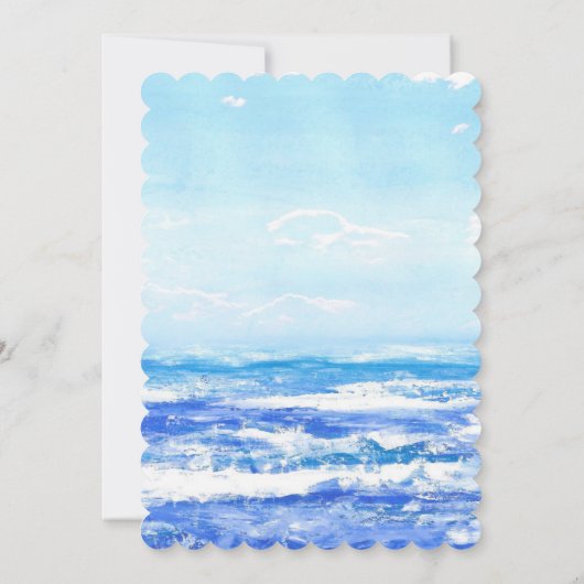 Moeder en Baby Dolfijn Oceaan Thema Baby shower Kaart (Achterkant)