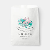 MOEDER EN BABY DRAGON BABY SHOWER BEDANKZAKJE (Voorkant)