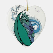 moeder en baby dragon keramisch ornament (Rechts)