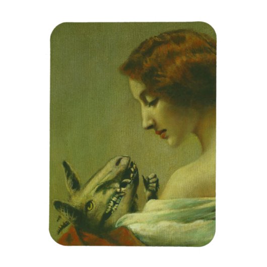 Moeder en Baby Duivel flexibele magneet (Verticaal)