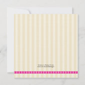 Moeder en Baby Elephant Baby Girl Shower Kaart (Achterkant)