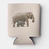 Moeder en Baby Elephant Blikjeskoeler (Voorkant)