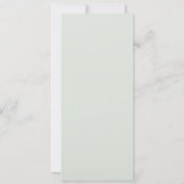 Moeder en Baby Elephant Green Baby shower Uitnodig Kaart (Achterkant)