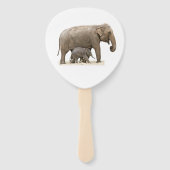 Moeder en Baby Elephant Handwaaier (Achterkant)