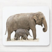 Moeder en Baby Elephant Muismat (Voorkant)