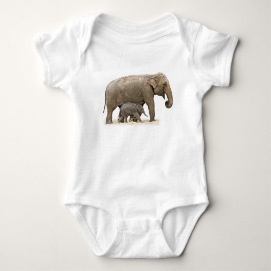 Moeder en Baby Elephant Romper (Voorkant)