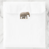 Moeder en Baby Elephant Ronde Sticker (Tas)