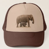 Moeder en Baby Elephant Trucker Pet (Voorkant)