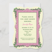 Moeder en Baby Fee Baby Shower Uitnodigingen (Achterkant)