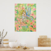 Moeder en Baby Fee Kunst Poster Print (Keuken)