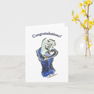 Moeder en Baby "Felicitaties" Kaart
