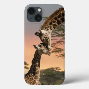 Moeder en Baby Giraffe, iPhone 6, Tough Xtreme iPhone 13 Hoesje