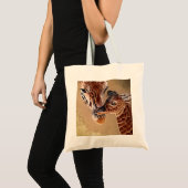 Moeder en Baby Giraffe Tote Bag (Voorkant (product))