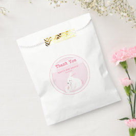 Moeder en baby Girl Bunny | Baby shower Hartelijk  Bedankzakje