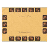 Moeder en Baby Gold Background Tafelkleed (Voorkant (Horizontaal))