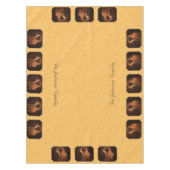 Moeder en Baby Gold Background Tafelkleed (Voorkant)