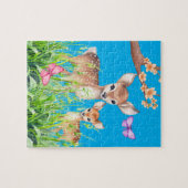 Moeder en Baby Herten Legpuzzel (Horizontaal)