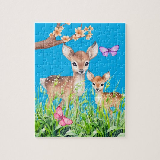 Moeder en Baby Herten Legpuzzel (Verticaal)