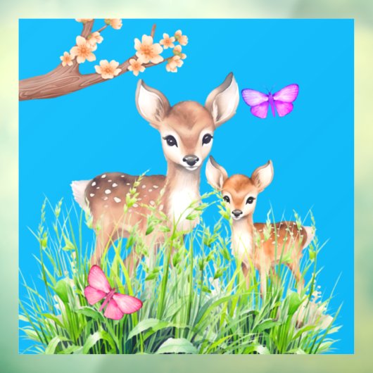 Moeder en Baby Herten Raamsticker (Vel 3)