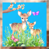 Moeder en Baby Herten Raamsticker (Vel 2)