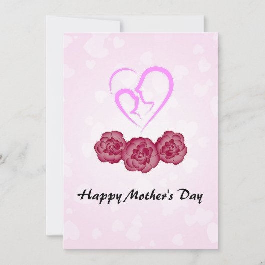 Moeder en Baby Kind Anjer Moederdag (Voorkant)