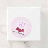 Moeder en Baby Kind Anjer Moederdag Bedankjes Labels (In situ)