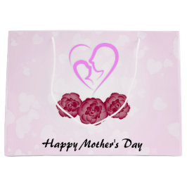 Moeder en Baby Kind Anjer Moederdag Groot Cadeauzakje