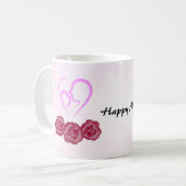 Moeder en Baby Kind Anjer Moederdag Koffiemok (Voorkant links)