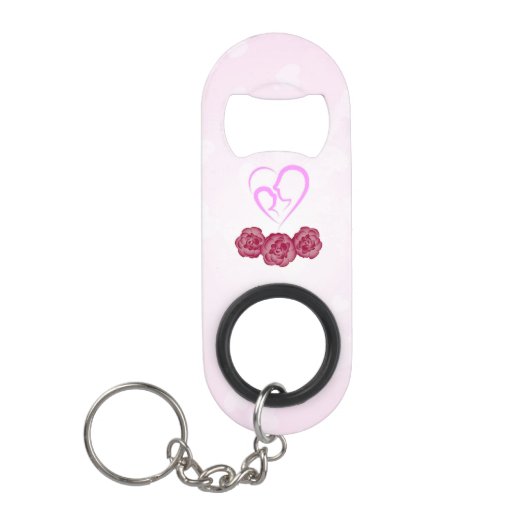 Moeder en Baby Kind Anjer Moederdag Mini Flessenopener (Voorkant)