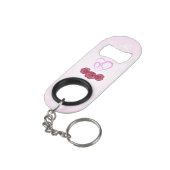 Moeder en Baby Kind Anjer Moederdag Mini Flessenopener (Achterkant Gekanteld)