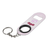 Moeder en Baby Kind Anjer Moederdag Mini Flessenopener (Voorkant Gekanteld)