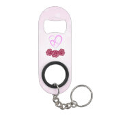 Moeder en Baby Kind Anjer Moederdag Mini Flessenopener (Achterkant)