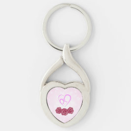 Moeder en Baby Kind Anjer Moederdag Sleutelhanger