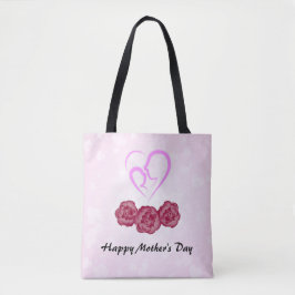 Moeder en Baby Kind Anjer Moederdag Tote Bag