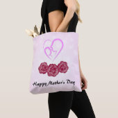 Moeder en Baby Kind Anjer Moederdag Tote Bag (Dichtbij)
