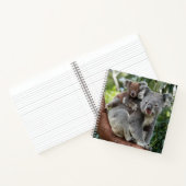 Moeder en Baby Koala Beer Notitieboek (Binnen)