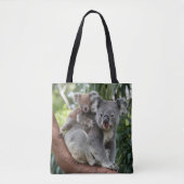 Moeder en Baby Koala Beer Tote Bag (Voorkant)