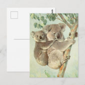 Moeder en Baby Koala  Briefkaart (Voorkant / Achterkant)