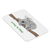 Moeder en baby koala "hang daar in" koelkast magne magneet (Rechterzijde)