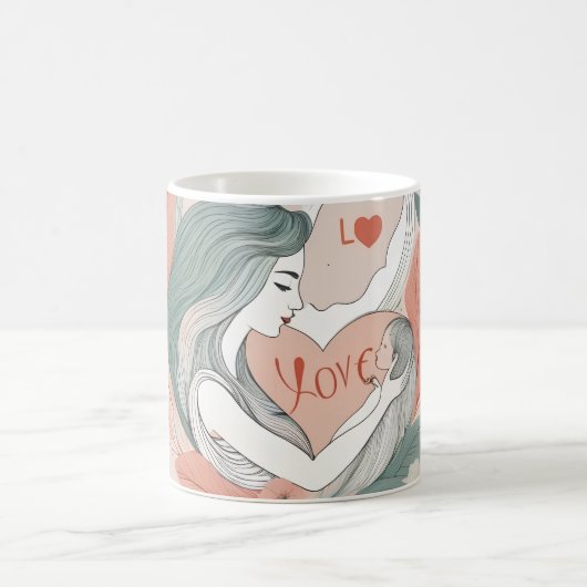 moeder en baby koffiemok (Center)