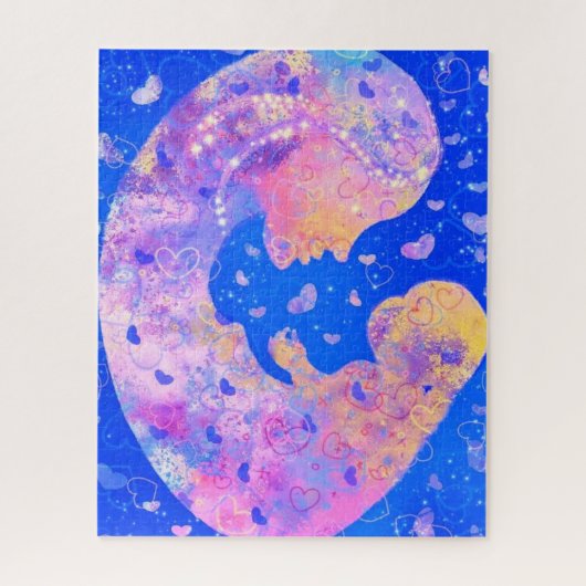 Moeder en Baby - Liefde Legpuzzel (Verticaal)