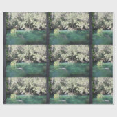 Moeder en Baby Manatee Natuur Foto Blue Springs Cadeaupapier (Vlak)