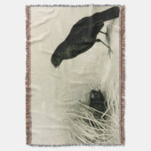 Moeder en baby merels deken (Voorkant Verticaal)