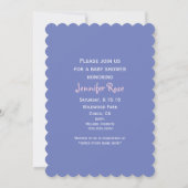 Moeder en Baby Mermaid Baby Shower Invitaties Kaart (Achterkant)