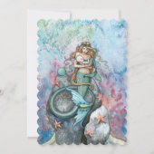 Moeder en Baby Mermaid Baby Shower Invitaties Kaart (Voorkant)