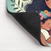 Moeder- en baby-muistapuit muismat (Hoek)