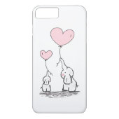 Moeder en Baby olifant met ballonnen Case-Mate iPhone Case (Achterkant)