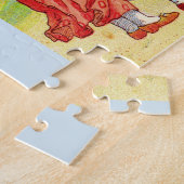 moeder en baby op het strand legpuzzel (Zijkant)