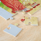 moeder en baby op het strand legpuzzel (Zijkant)