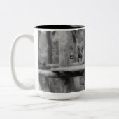 Moeder en Baby orang-oetan Tweekleurige Koffiemok (Links)